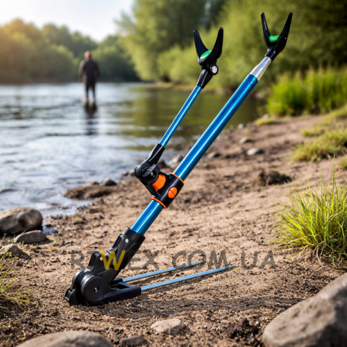 Телескопічна підставка для вудилища 2,1 м Синій