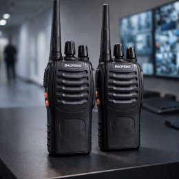 Рації BAOFENG BF-888S 2 шт потужні портативні радіостанції 5Вт UHF для охорони та туризму