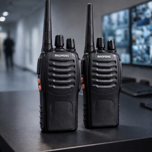 Рації BAOFENG BF-888S 2 шт потужні портативні радіостанції 5Вт UHF для охорони та туризму