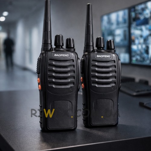 Рації BAOFENG BF-888S 2 шт потужні портативні радіостанції 5Вт UHF для охорони та туризму