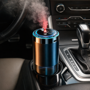 Автомобільний аромадифузор в авто з ефектом зоряного неба 1 флакон парфумів в комплекті (509/3068)