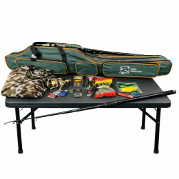 Набір для риболовлі вудилище 4.25 м 3,5 LB +котушка+чохол+снасті+пончо і т.д. Karp Crank 17в1 №8