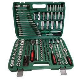 Універсальний автомобільний набір інструментів 216 предм. Tools тріскачки головки біті в кейсі (626/216PC-C34)