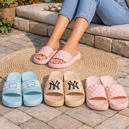 Шлепанцы подростковые женские комфортные летние модели 5030, 3 пары (случайные модели) 36 размер