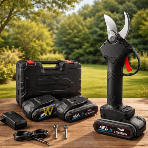 Акумуляторний садовий секатор TANU у кейсі на 2 АКБ 48 Vh (CA/AM-11)