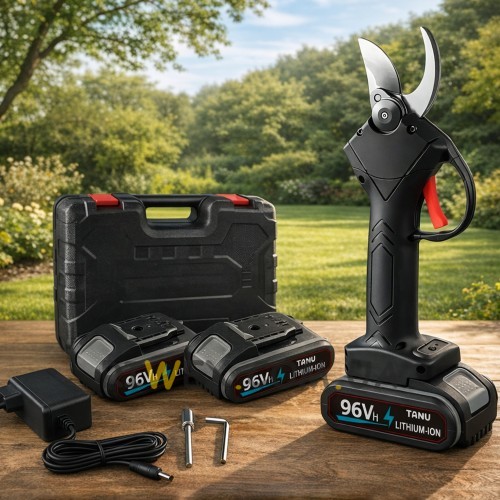 Акумуляторний садовий секатор TANU у кейсі на 2 АКБ 96 Vh (CA/AM-11)