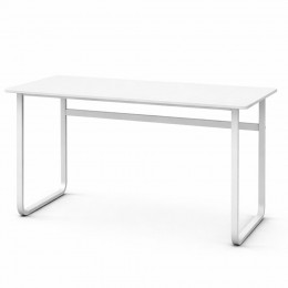 Компьютерный письменный стол 90x70 см универсальный прямоугольный компактный, Белый (626/VEN-1396)