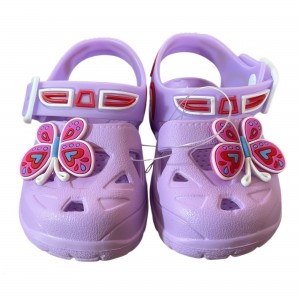 Дитячі гумові крокси тапки-сандалі з ремінцем п'яти LuckLine 3 пари (випадковий колір) розмір 25