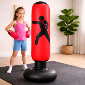 Дитяча боксерська груша 160×30 см надувна підлогова ПВХ з наповненням водою або піском (626/VEN-1429-С45/2)