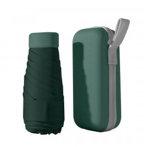 Кишенькова портативна міні-парасолька з чохлом Зелений (205/3539)