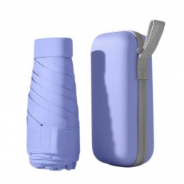 Кишенькова портативна міні-парасолька з чохлом Фіолетовий (205/3539)