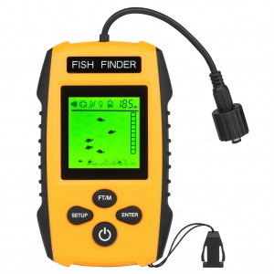 Ехолот Fish Finder портативний провідний для риболовлі, глибина до 100 м, LCD дисплей, датчик 7.62 м