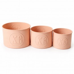 Формы для пасок силиконовые ХВ набор 3 шт, термостойкие формы для пасхального кулича 10 /12/15 см, Пудровый Формы для пасок силиконовые ХВ набор 3 шт, термостойкие формы для пасхального кулича 10 /12/15 см, Пудровый