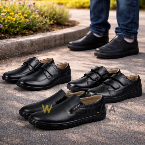 Дитячі класичні туфлі Kangfu для хлопчика 3 пари (випадкова модель) зручні для школи та прогулянок 28 р