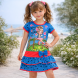 Детская легкая летняя туника для девочки BBB (набор из 3 единиц случайная модель и цвет) 140 размер (BOT)
