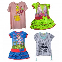 Детская легкая летняя туника для девочки BBB (набор из 3 единиц случайная модель и цвет) 146 размер (BOT)
