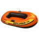 Надувний човен Intex Explorer 100 58329-2 одномісний 147x84 см з веслами та насосом, 2 камери(AT)