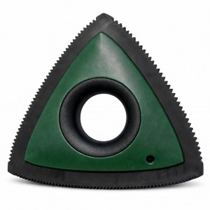 Пристрій-щітка для очищення від шерсті EL-2350 трикутний для текстилю меблів килимів одягу, Зелений (237)