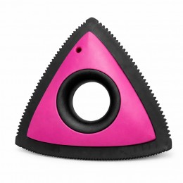 Пристрій-щітка для очищення від шерсті EL-2350 трикутний для текстилю меблів килимів одягу, Рожевий (237)