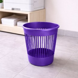 Офісна корзина для паперу Алеана 12 літрів пластиковий сміттєвий кошик для дому кабінету, Фіолетовий (DRK)