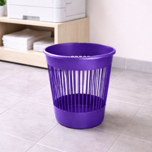 Офісна корзина для паперу Алеана 12 літрів пластиковий сміттєвий кошик для дому кабінету, Фіолетовий (DRK)