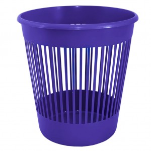 Офісна корзина для паперу Алеана 12 літрів пластиковий сміттєвий кошик для дому кабінету, Фіолетовий (DRK)