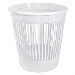 Офісна корзина для паперу Алеана 12 літрів пластиковий сміттєвий кошик для дому кабінету, Білий (DRK)