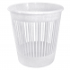 Офісна корзина для паперу Алеана 12 літрів пластиковий сміттєвий кошик для дому кабінету, Білий (DRK)