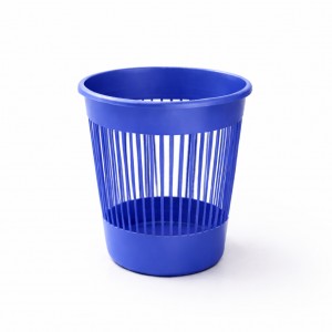 Офісна корзина для паперу Алеана 12 літрів пластиковий сміттєвий кошик для дому кабінету, Синій (DRK)