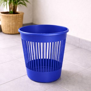Офісна корзина для паперу Алеана 12 літрів пластиковий сміттєвий кошик для дому кабінету, Синій (DRK)
