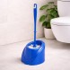 Компактний йоржик для унітазу Хвиля з підставкою, сучасний аксесуар для ванної, Синій (DRK)