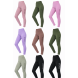 Набір жіночих базових спортивних лосин з еластичного матеріалу, 3 штуки (модель обирається випадковим чином), розмір 46