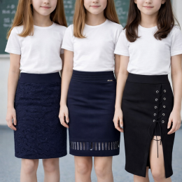 Набір елегантних жіночих спідниць з 3 одиниць (випадкова модель) Розмір 36