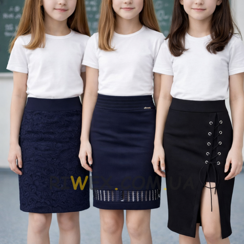 Набір елегантних жіночих спідниць з 3 одиниць (випадкова модель) Розмір 42