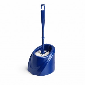 Компактный ершик для унитаза Волна с подставкой, современный аксессуар для ванной, Темно-синий (DRK)