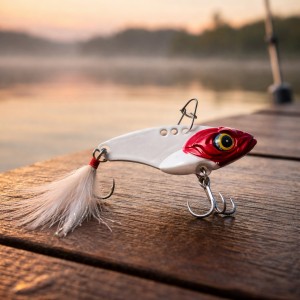 Цикада BoyaBY 21 г Red Head металева приманка для спінінга щука, окунь, судак, голографічне покриття