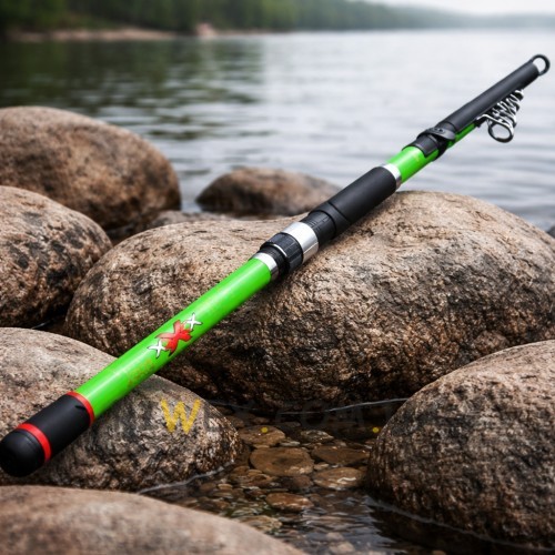 Спінінг Boya By Delta XXX 2,4 м тест 200 г телескопічне композитне вудилище для риболовлі, Салатовий