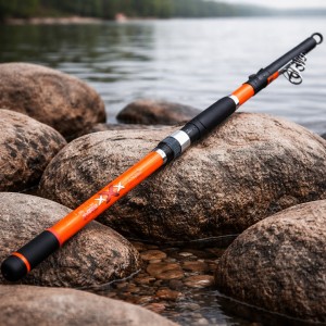 Спінінг Boya By Delta XXX 2,4 м тест 200 г телескопічне композитне вудилище для риболовлі, Помаранчевий