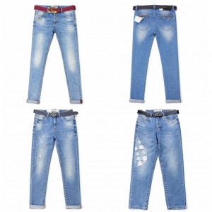 Набір жіночих джинсів 3 шт (випадкова модель) денім повсякденні штани комплект жіночий 27 розмір