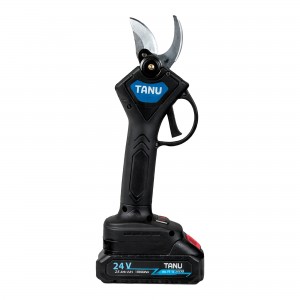 Акумуляторний портативний садовий секатор в кейсі TANU 24Vh на 2 АКБ Чорний (CA/AM-11)