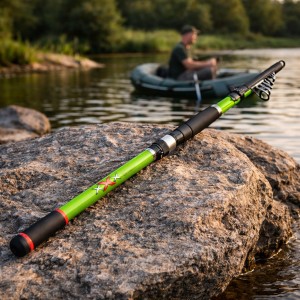 Спінінг Boya By Delta XXX 3,0 м тест 200 г телескопічне композитне вудилище для риболовлі, Салатовий