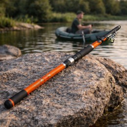 Спінінг Boya By Delta XXX 3,0 м тест 200 г телескопічне композитне вудилище для риболовлі, Помаранчевий