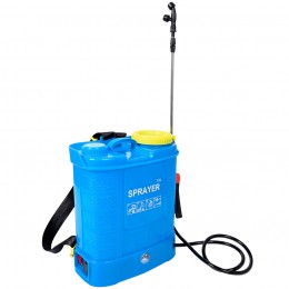 Садовый опрыскиватель аккумуляторный Sprayer 12л 10Ah 6 бар телескопическая штанга 3 насадки (YAB)