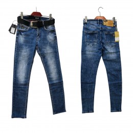 Набір чоловічих джинсів з ременем, 3 штуки (модель обирається випадковим чином), розмір 29