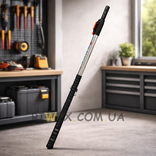 Палиця телескопічна 3 метри алюмінієва для обрізки дерев висоторіз садовий тримач насадок (YAB)