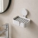 Настінна мильниця з дренажною решіткою самоклеюча без свердління 13.5 × 9 × 3.5 см, 134 (1142)