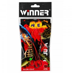 Готовая оснастка Winner CS-67 Size 10 на карася рыболовный монтаж с крючками для мирной рыбы Готовая оснастка Winner CS-67 Size 10 на карася рыболовный монтаж с крючками для мирной рыбы