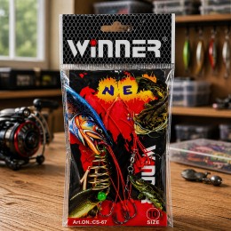 Готовая оснастка Winner CS-67 Size 10 на карася рыболовный монтаж с крючками для мирной рыбы