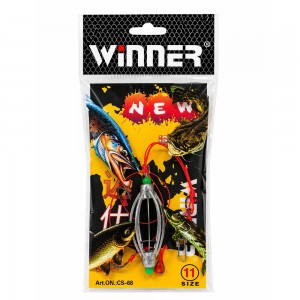 Готовая оснастка Winner CS-68 Size 11 на карася рыболовный монтаж с крючками для мирной рыбы Готовая оснастка Winner CS-68 Size 11 на карася рыболовный монтаж с крючками для мирной рыбы