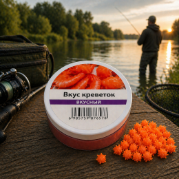 Рыболовная поплавочная насадка приманка Power Float Bait 13 мм аромат Креветка (988)